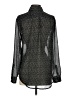 MNG Animal Print Black Long Sleeve Blouse Size S - photo 2