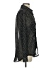 MNG Animal Print Black Long Sleeve Blouse Size S - photo 4
