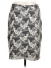 Lapis 100% Polyester Print Gray Formal Skirt Size L - photo 1