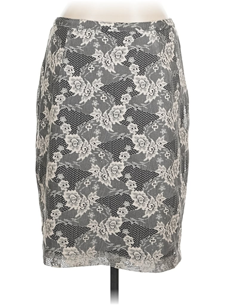 Pre-owned Lapis Formal Skirt In Gray