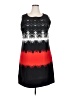 K. Jordan Graphic Red Cocktail Dress Size 2X - photo 1