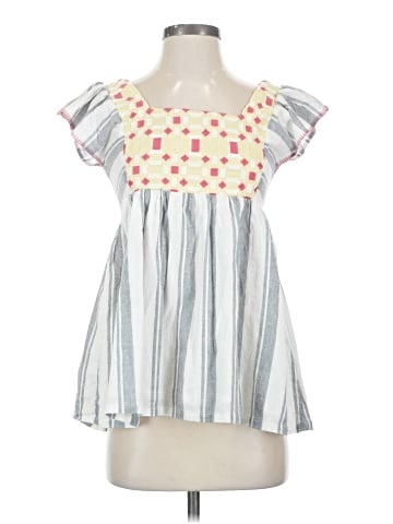 Forever That Girl for Anthropologie Short Sleeve Blouse (view 1)