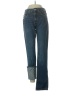 Zara 100% Rubber Color Block Blue Jeans Size 0 - photo 1