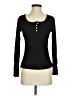 Unbranded Black Long Sleeve Henley Size S - photo 1