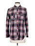 Volcom Plaid Red Long Sleeve Button-Down Shirt Size S - photo 1