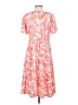 Assorted Brands Print Orange Casual Dress Size S - photo 2