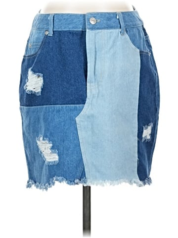 K. Jordan Denim Skirt (view 1)