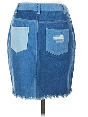 K. Jordan Denim Skirt (view 2)