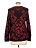 Chico's Paisley Burgundy Pullover Sweater Size Lg (2) - photo 2