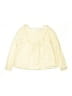 Max Studio 100% Cotton Yellow Ivory Long Sleeve Blouse Size 7 - 8 - photo 1