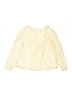Max Studio 100% Cotton Yellow Ivory Long Sleeve Blouse Size 7 - 8 - photo 2