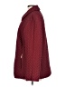 Portrait 100% Polyester Argyle Burgundy Coat Size L - photo 5