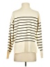 Unbranded 100% Polyester Stripes Ivory Turtleneck Sweater Size S - photo 2