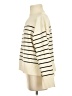 Unbranded 100% Polyester Stripes Ivory Turtleneck Sweater Size S - photo 5