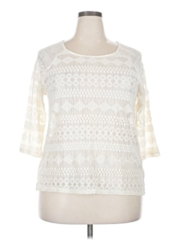 Eyeshadow 3/4 Sleeve Top (view 1)