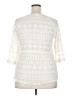 Eyeshadow Ivory 3/4 Sleeve Top Size 2X - photo 2
