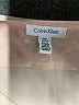 Calvin Klein 100% Polyester Color Block Tan Long Sleeve Blouse Size M - photo 7