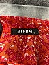 BTFBM 100% Polyester Red Orange Long Sleeve Blouse Size S - photo 7