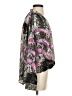 Quintessential 100% Polyester Animal Print Silver Long Sleeve Blouse Size S - photo 4