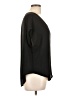 Lush 100% Polyester Black Short Sleeve Blouse Size L - photo 4