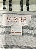 Vixbe 100% Rayon Stripes Silver 3/4 Sleeve Blouse Size M - photo 7