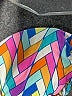 Unbranded Chevron-herringbone Pink Blue Swimsuit Top Size XS - photo 3