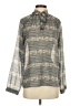 Calypso St. Barth 100% Polyester Gray Long Sleeve Blouse Size XS - photo 1