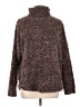 32 Degrees 100% Polyester Tweed Brown Turtleneck Sweater Size L - photo 1