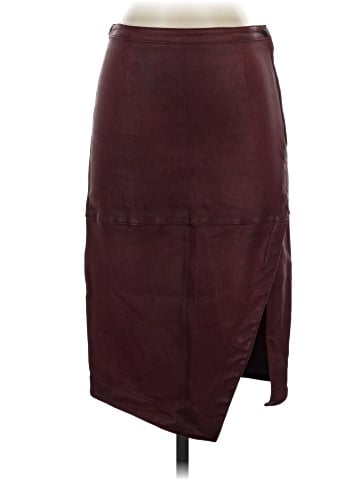 Elizabeth and James Faux Leather Skirt (view 1)