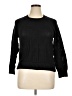 Stylus Solid Black Pullover Sweater Size XL - photo 1