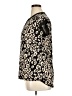 Diana Belle Animal Print Black Short Sleeve Blouse Size XL - photo 5