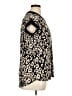 Diana Belle Animal Print Black Short Sleeve Blouse Size XL - photo 4