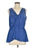 Spense Blue Sleeveless Blouse Size M - photo 1