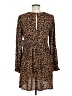 BP. 100% Rayon Animal Print Brown Casual Dress Size M - photo 2