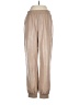 Babaton 100% Polyurethane Metallic Tan Track Pants Size M - photo 1
