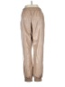 Babaton 100% Polyurethane Metallic Tan Track Pants Size M - photo 2