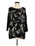 J.Jill 100% Polyester Black Kimono Size M - photo 1