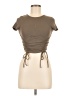 Princess Polly Tan Short Sleeve Top Size 6 - photo 1
