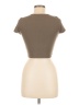 Princess Polly Tan Short Sleeve Top Size 6 - photo 2