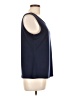 IMAN Blue Sleeveless Top Size L - photo 4