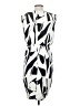 Express 100% Polyester Graphic White Ivory Cocktail Dress Size S - photo 2
