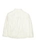 Zara Solid Ivory Long Sleeve Button-Down Shirt Size 6 - photo 2