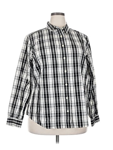 Liz Claiborne Long Sleeve Button-Down Shirt (view 1)
