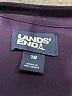 Lands' End 100% Polyester Purple 3/4 Sleeve Blouse Size 18 - photo 6