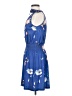 Unbranded Floral Blue Casual Dress Size S - photo 5