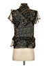 Walter Baker 100% Polyester Floral Black Short Sleeve Blouse Size XS - photo 2