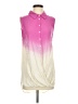 Umgee Pink Sleeveless Button-Down Shirt Size S - photo 1