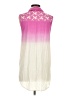 Umgee Pink Sleeveless Button-Down Shirt Size S - photo 2