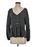 Shein Gray Long Sleeve Blouse Size 4 - photo 1