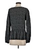 Shein Gray Long Sleeve Blouse Size 4 - photo 2